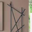 Elektrický ocelový radiátor s kulatými trubkami vyrobený v Itálii - náhodný Viadurini