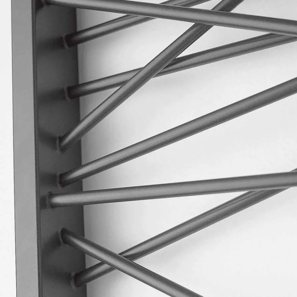 Elektrické radiátory v oceli, metropolitní styl Mikado Scirocco H Viadurini