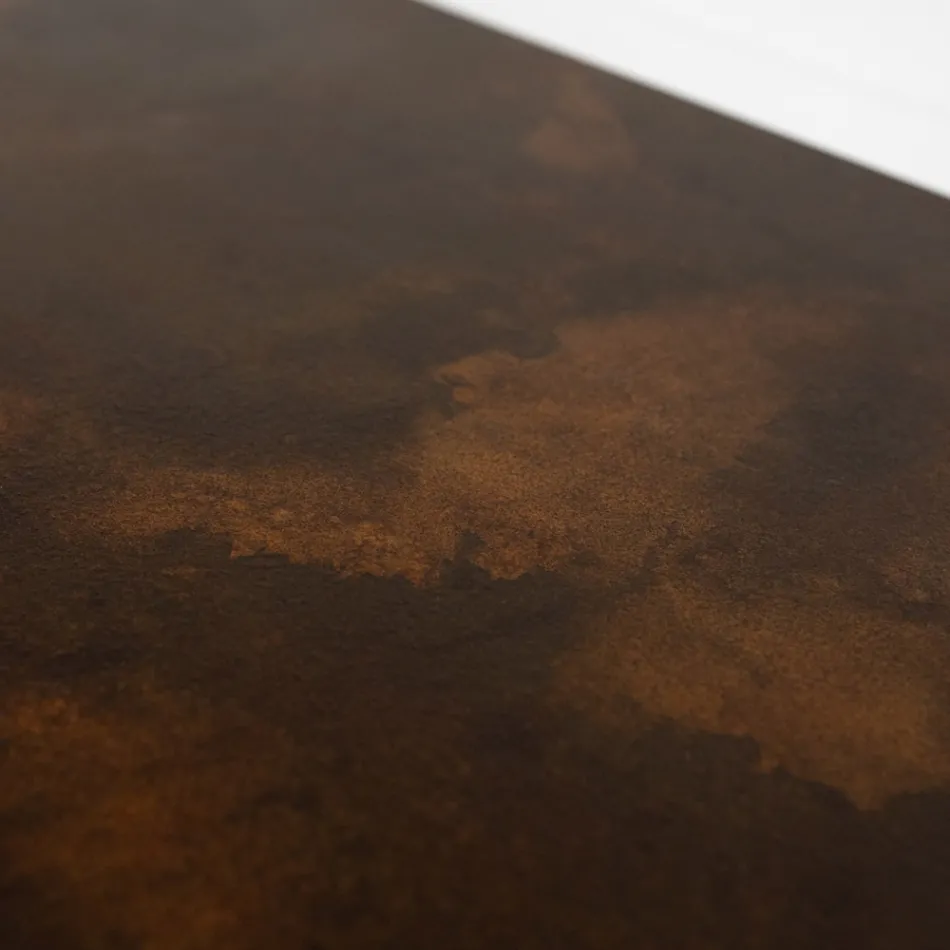 Elektrický radiátor v italském mramorovém prášku Corten Effect - Lines Viadurini