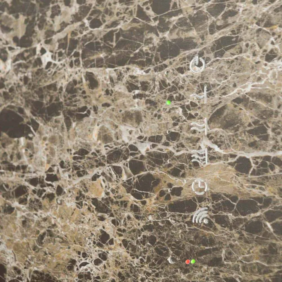 Elektrický tvrzený skleněný radiátor s povrchovou úpravou Jonny Viadurini