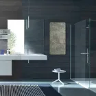 Elektrický tvrzený skleněný radiátor s povrchovou úpravou Jonny Viadurini