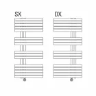 Nástěnný elektrický radiátor pro koupelnu 400 W - Peacock Viadurini