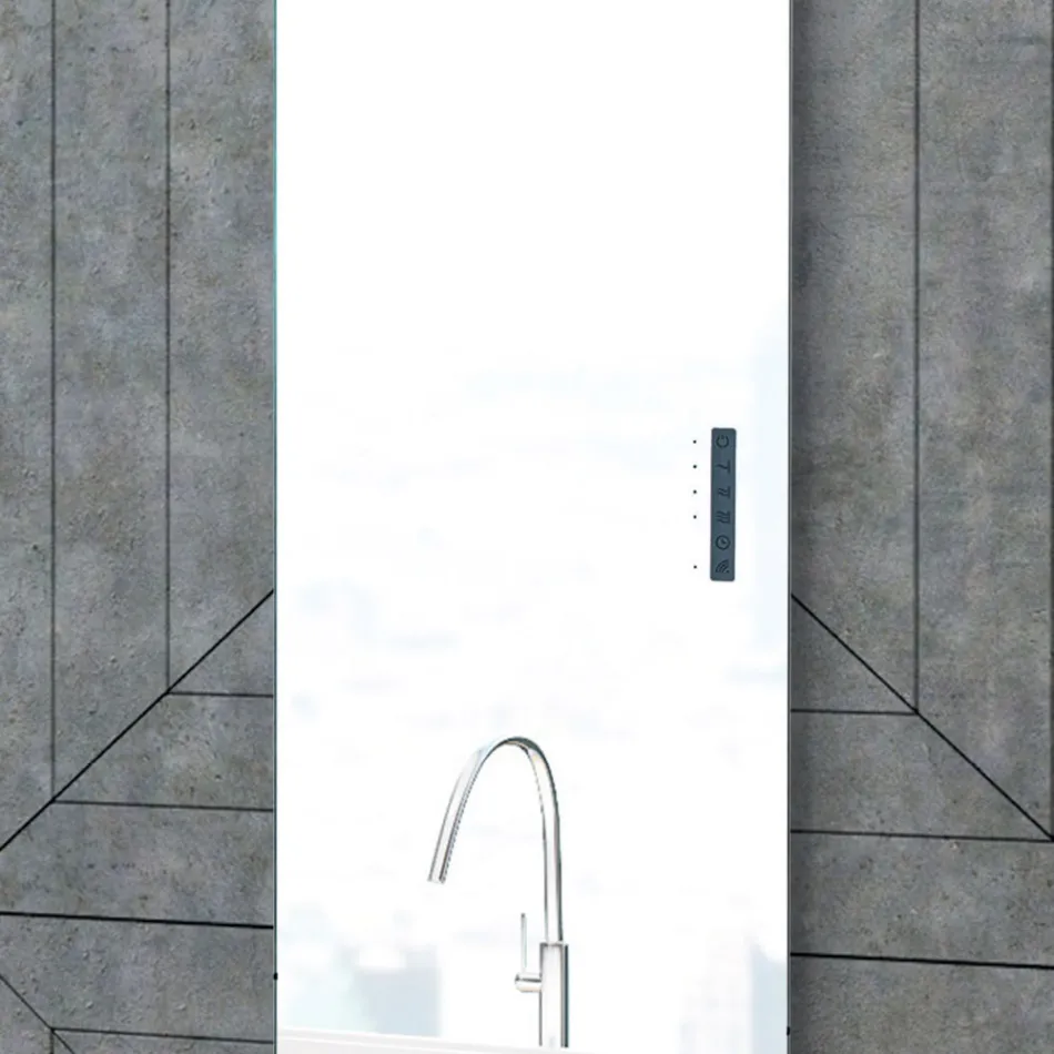 Elektrický radiátor vyrobený ze skla a hliníku Made in Italy - Glazura Viadurini