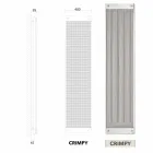 Elektrické radiátory vertikální moderní design nové šaty podle Scirocco H Viadurini