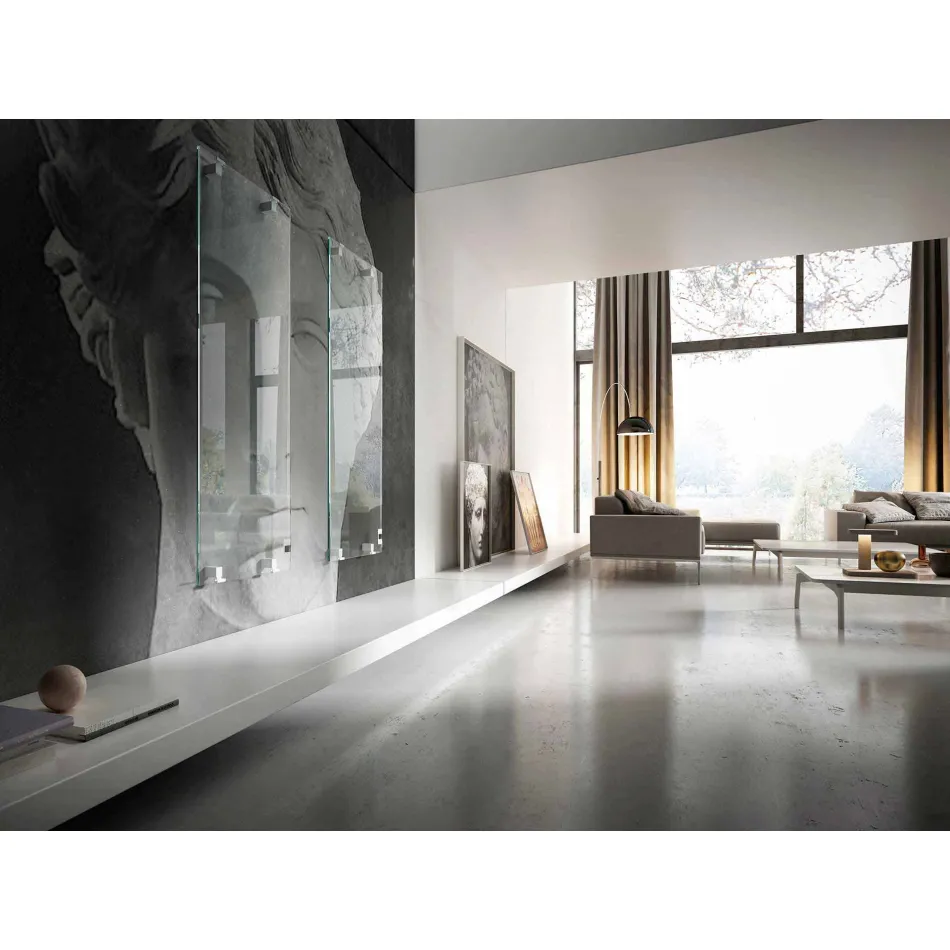 Designový elektrokeramický dekorativní chladič ve starém skle, vyrobený v Itálii Viadurini