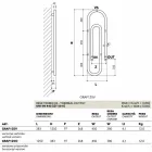 Termoarredo hydraulické drapáky, moderní design, vyrobený v Itálii Scirocco H Viadurini