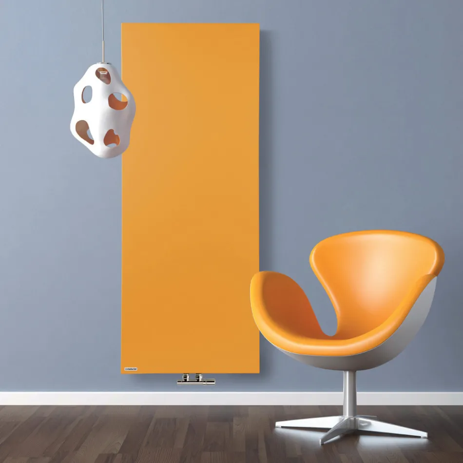 Designový hybridní radiátor z hladkého italského mramorového prášku - linie Viadurini