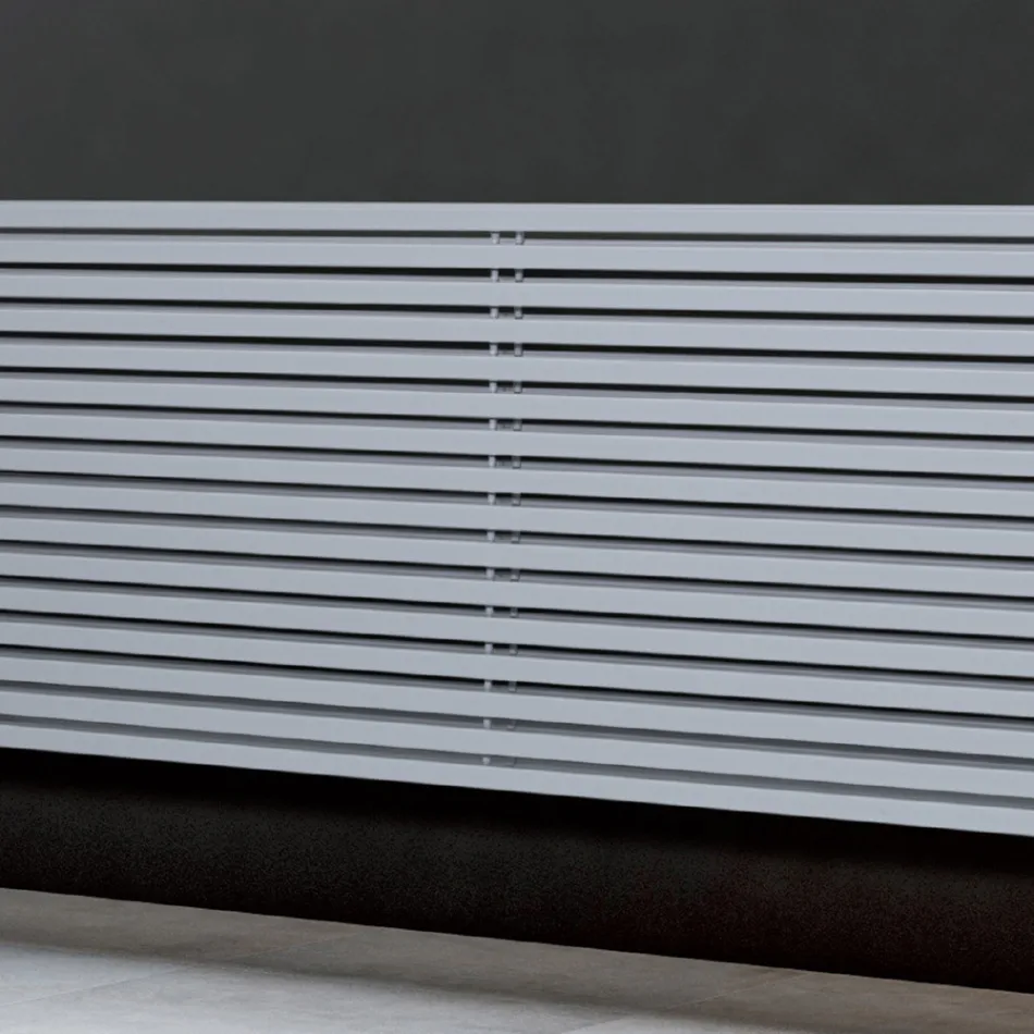 Hydraulický radiátor s dvojitými čtvercovými prvky Made in Italy - Raspberry Viadurini