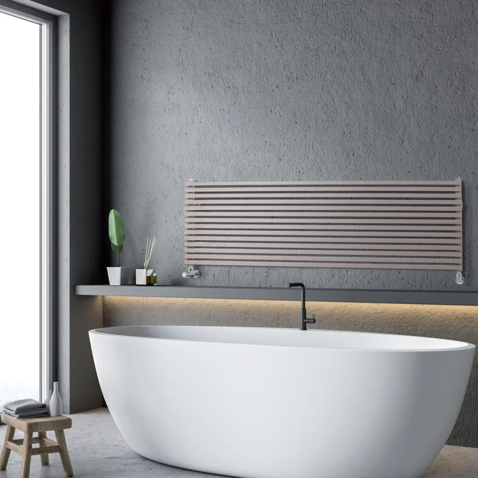 Hydraulický radiátor s jednoduchými čtvercovými prvky Made in Italy - Nugát Viadurini