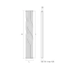 Hydraulický radiátor se zakřivenými vertikálními prvky Made in Italy - Ribes Viadurini