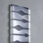 Designový hydraulický radiátor do obývacího pokoje nebo koupelny s LED 839 W - lesk Viadurini