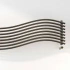 Termoarredo Hydraulický moderní design v vlnu Scirocco H oceli Viadurini