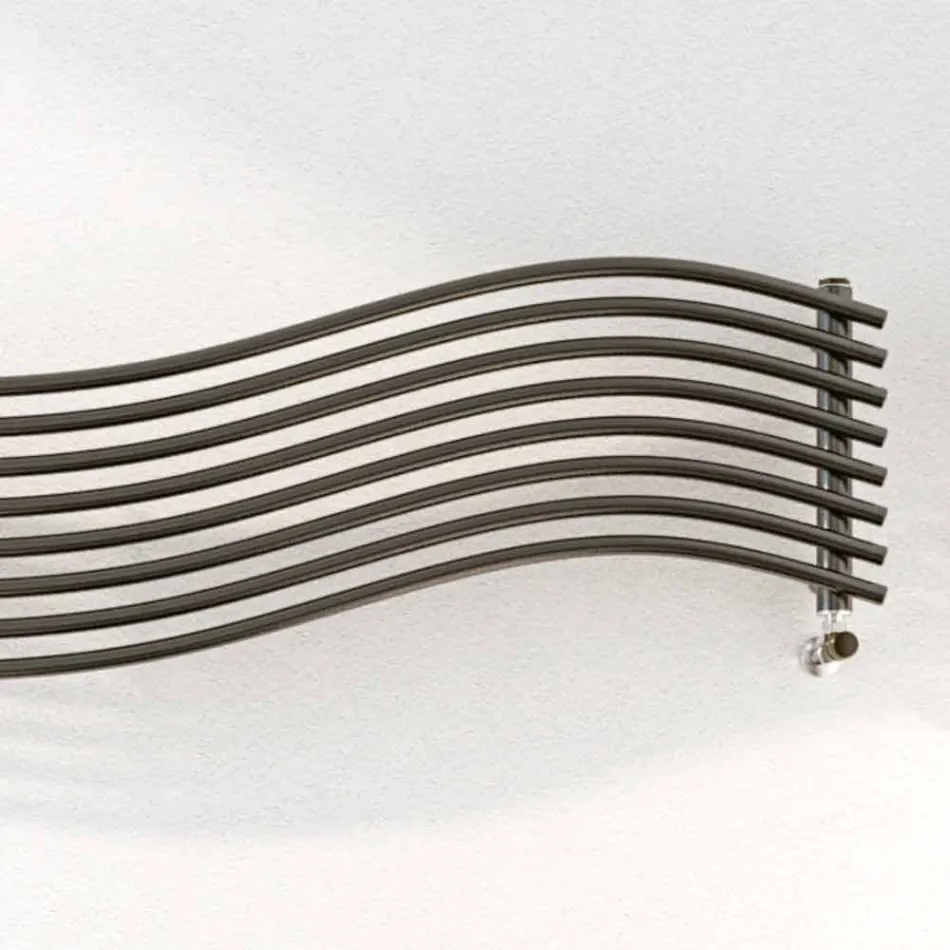 Termoarredo Hydraulický moderní design v vlnu Scirocco H oceli Viadurini