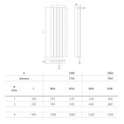 Hydraulický radiátor Až 1500 wattů v designu Made in Italy - Beato Viadurini