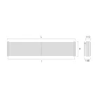 Ocelový hydraulický radiátor s trojitým dílem z prvků Made in Italy - Ciambella Viadurini