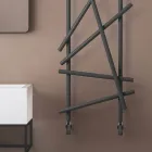 Ocelový hydraulický radiátor s trubkami s kulatým průřezem vyrobený v Itálii - náhodný Viadurini