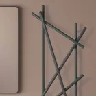 Ocelový hydraulický radiátor s trubkami s kulatým průřezem vyrobený v Itálii - náhodný Viadurini