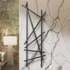 Ocelový hydraulický radiátor s trubkami s kulatým průřezem vyrobený v Itálii - náhodný Viadurini