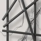 Ocelový hydraulický radiátor s trubkami s kulatým průřezem vyrobený v Itálii - náhodný Viadurini