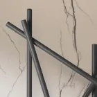 Ocelový hydraulický radiátor s trubkami s kulatým průřezem vyrobený v Itálii - náhodný Viadurini