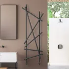 Ocelový hydraulický radiátor s trubkami s kulatým průřezem vyrobený v Itálii - náhodný Viadurini