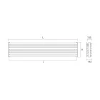 Hydraulický radiátor v ocelovém čistě bílém provedení Made in Italy - Cookies Viadurini