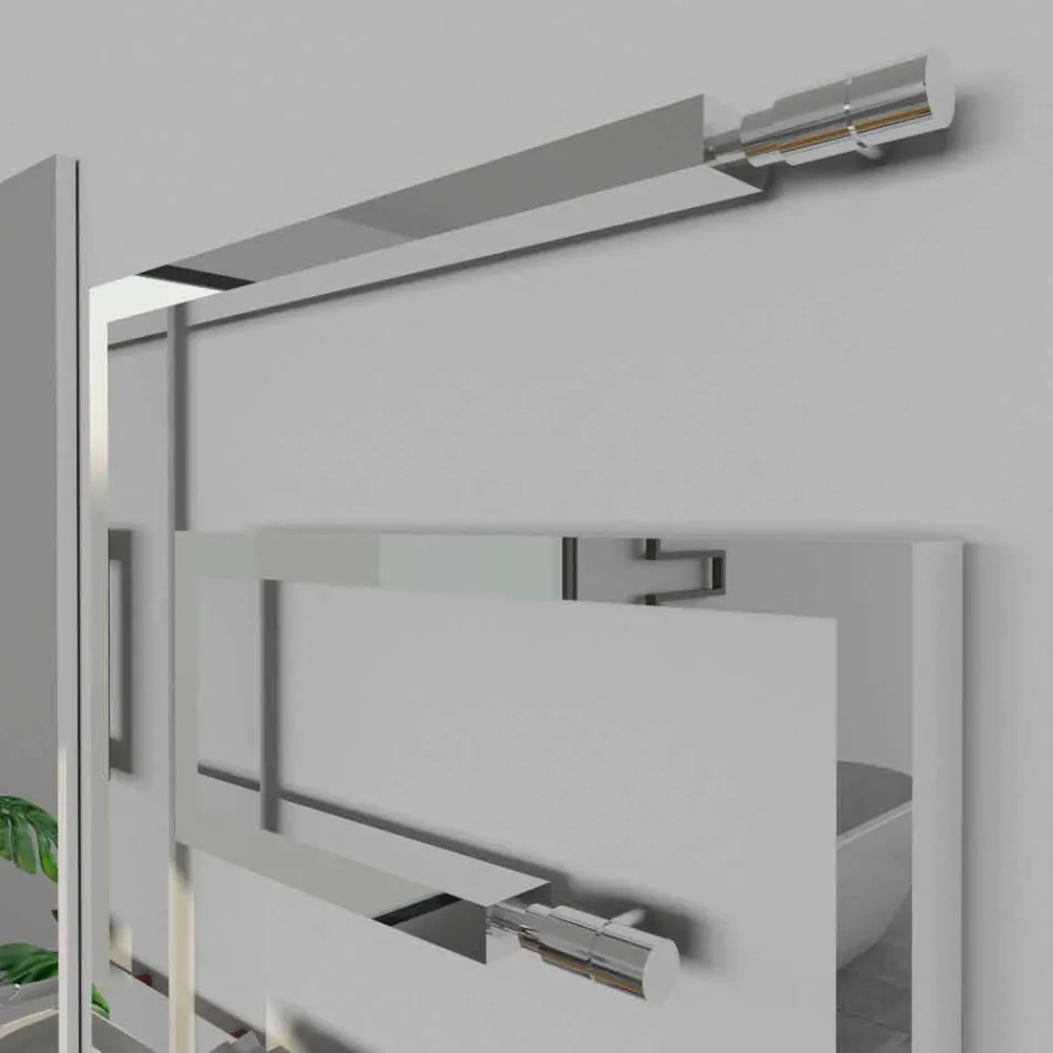 Hydraulický dekorativní chladič z kartáčované nerezové oceli Snake od společnosti Scirocco H Viadurini