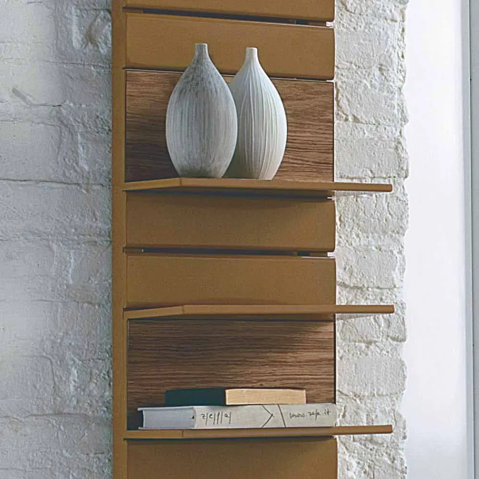 Hydraulické Termoarredo ocel, dub police, Utility Scirocco H Viadurini