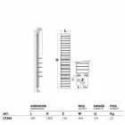 Hydraulické Termoarredo ocel, dub police, Utility Scirocco H Viadurini