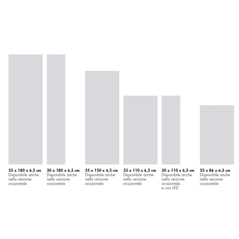 Hydraulický radiátor z italského mramorového prášku do 1200 Watt - Lines Viadurini