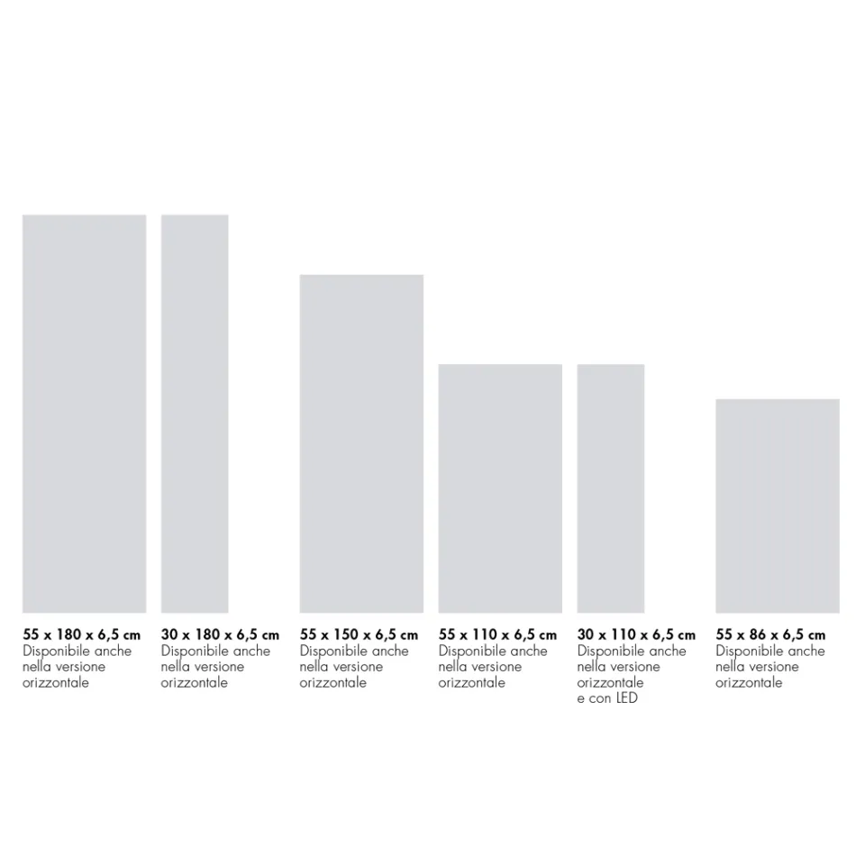 Moderní hydraulický radiátor z italského mramorového prášku - textura Viadurini