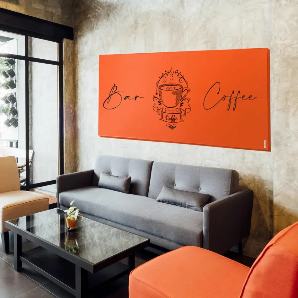 Přizpůsobitelný hydraulický radiátor v mramorovém prášku Made in Italy - Lineep Viadurini