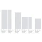 Přizpůsobitelný hydraulický radiátor v mramorovém prášku Made in Italy - Lineep Viadurini