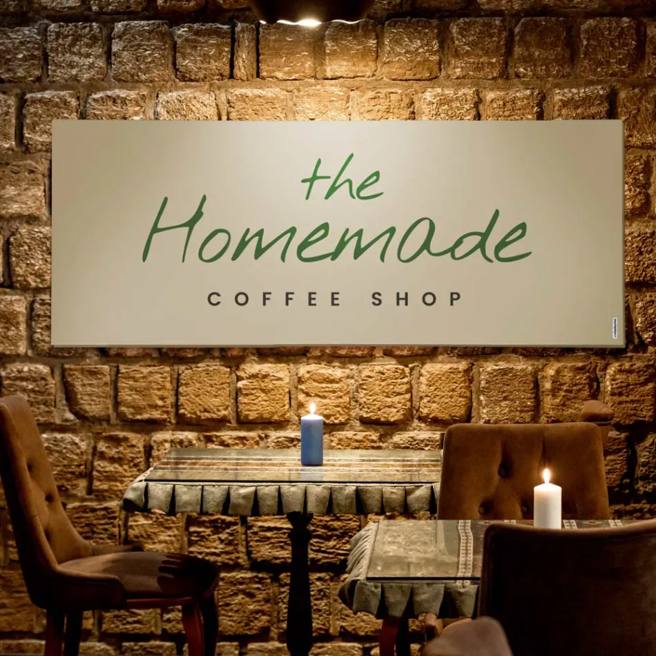 Přizpůsobitelný hydraulický radiátor v mramorovém prášku Made in Italy - Lineep Viadurini