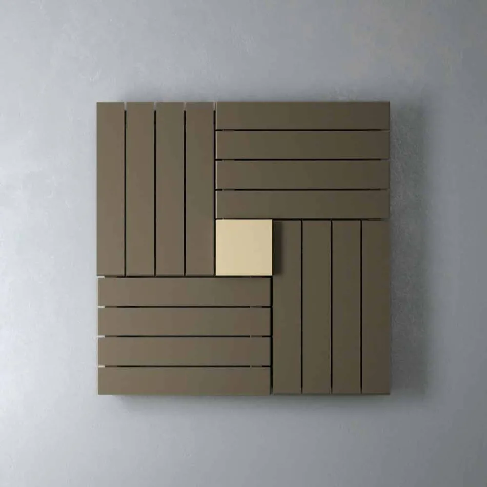 Termoarredo hydraulický čtverec konstrukce vyrobena v Itálii Square Scirocco H Viadurini