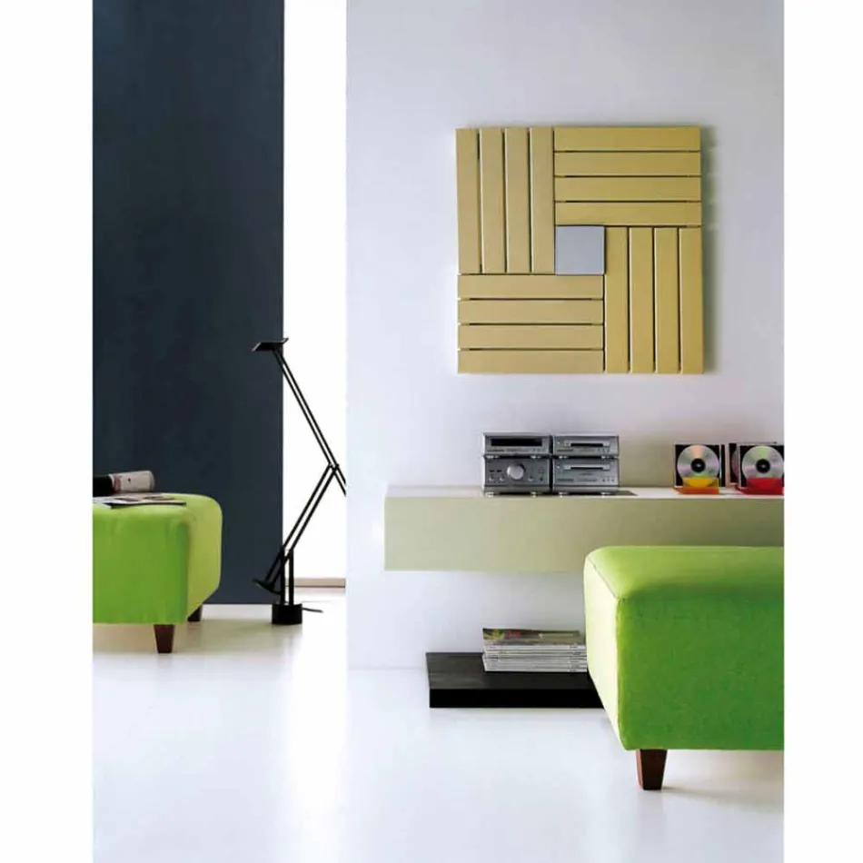 Termoarredo hydraulický čtverec konstrukce vyrobena v Itálii Square Scirocco H Viadurini