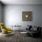 Termoarredo hydraulický čtverec konstrukce vyrobena v Itálii Square Scirocco H Viadurini