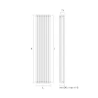 Hydraulický radiátor vyrobený z uhlíkové oceli - zmrzlina Viadurini