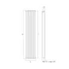 Hydraulický radiátor vyrobený z uhlíkové oceli Made in Italy - Cannoli Viadurini