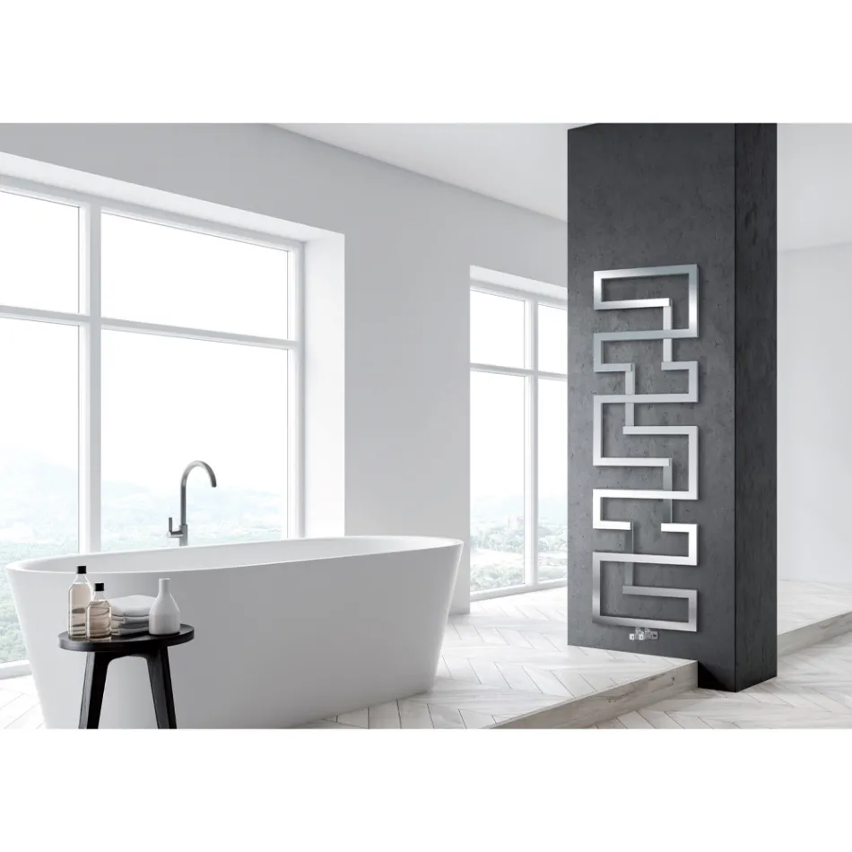 Hydraulický radiátor vyrobený z nerezové oceli Made in Italy - Trouba Viadurini