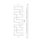 Hydraulický radiátor vyrobený z nerezové oceli Made in Italy - Trouba Viadurini