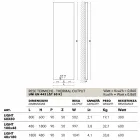 hydraulické vertikální chladič, ocelový kryt, Scirocco H Light Viadurini