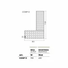 Termoarredo hydraulické konstrukce Lego vyrobena v Itálii Scirocco H Viadurini