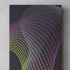 Moderní hydraulický nástěnný radiátor z oceli s dekorací 839 W - Kelvin Viadurini