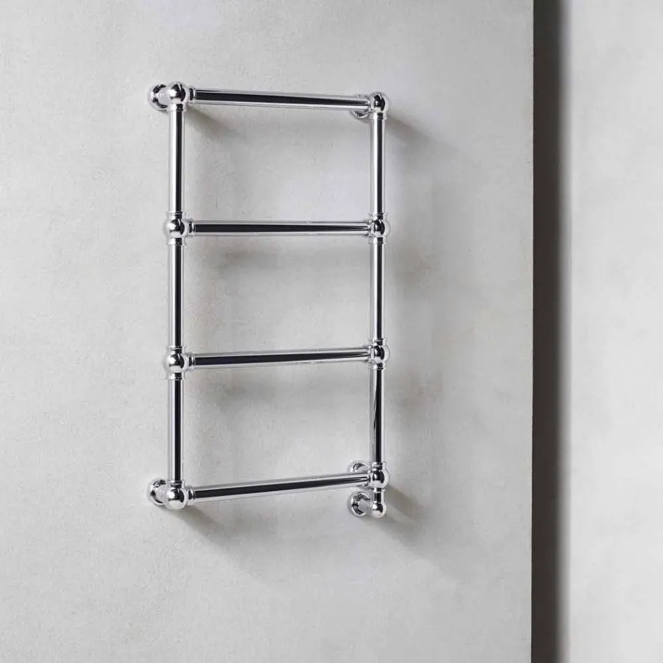 Radiátorový elektrický ohřívač ručníků chromovaný v mosazném provedení 200 W - Caesar Viadurini