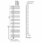Elektrický vyhřívaný držák na ručník v provedení z chromované oceli 700 W - Peacock Viadurini