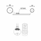 Elektrický vyhřívaný držák na ručník v provedení z chromované oceli 700 W - Peacock Viadurini