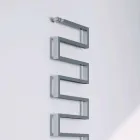 Termoarredo vertikální hydraulický chromovaná hada Scirocco H Viadurini