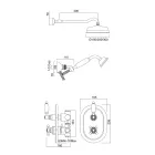 Vintage design Vestavěný sprchový termostat z mosazi Made in Italy - Elisea Viadurini