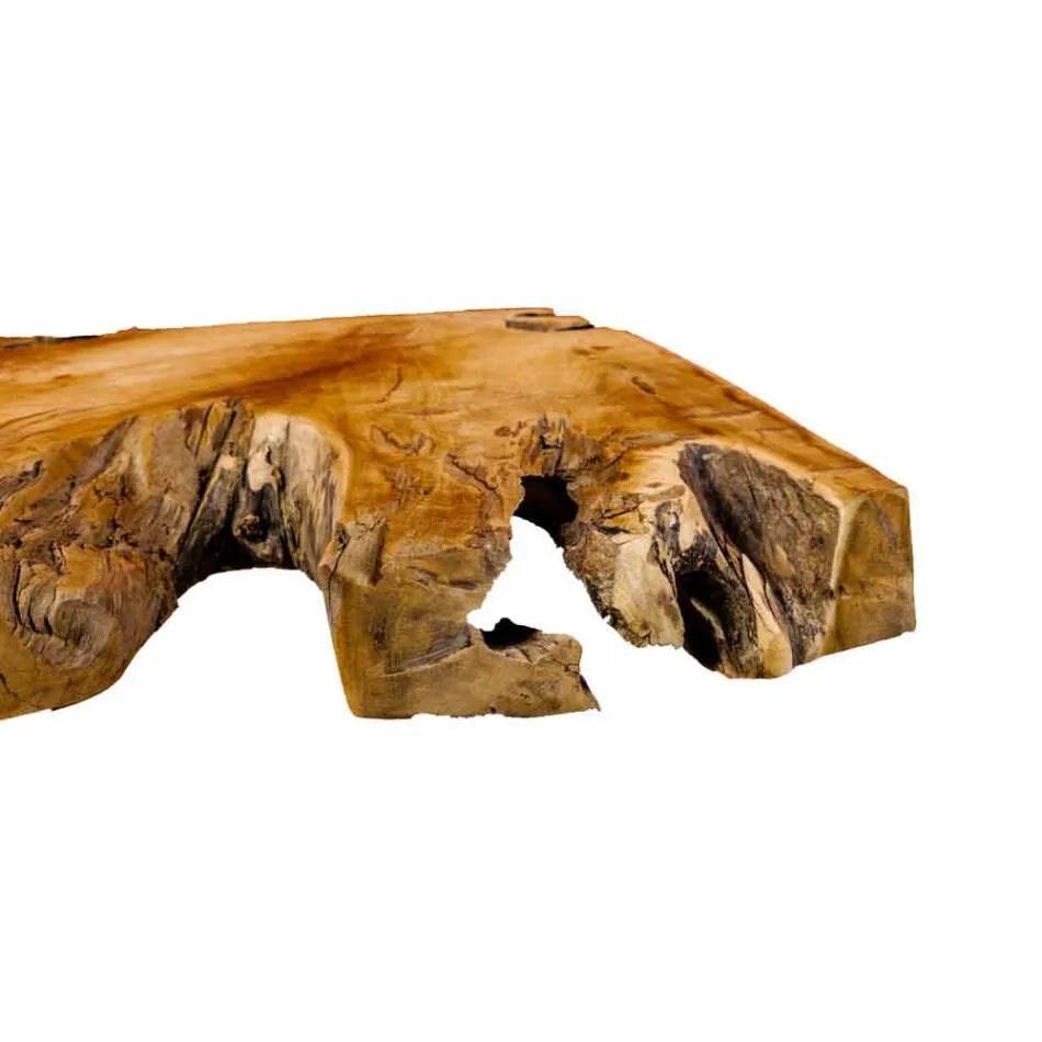 Závěsná koupelnová deska z masivního teakového dřeva, jedinečný kus - perfektní Viadurini